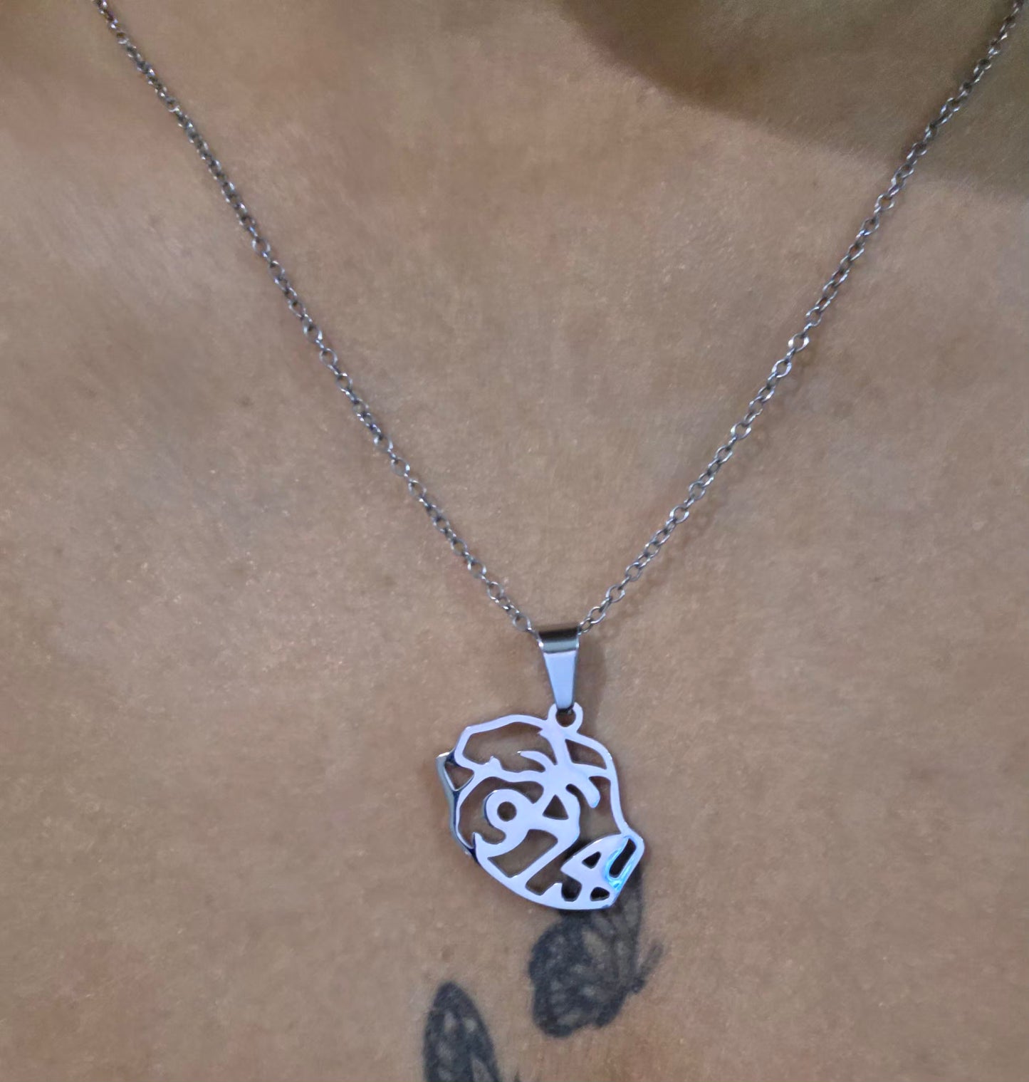 Pendentif île de la Réunion 974