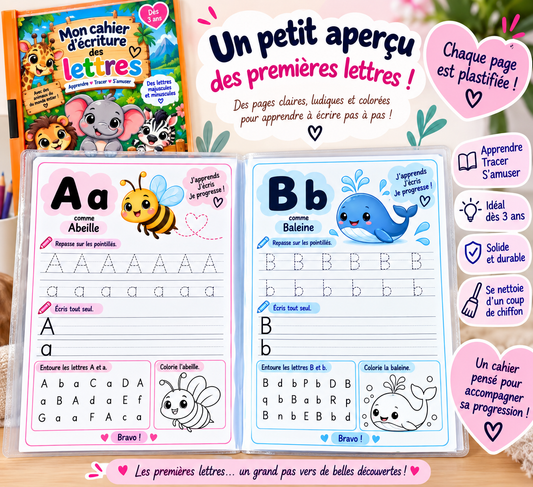 Mon cahier d'écriture des Lettres