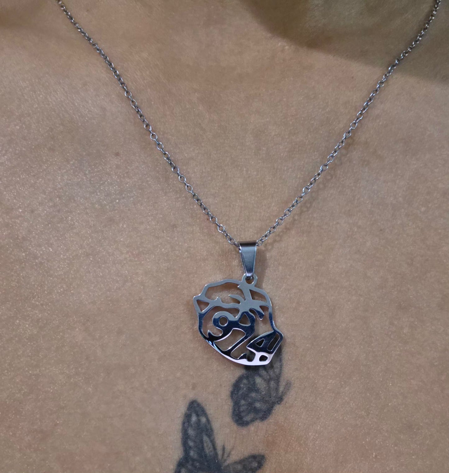Pendentif île de la Réunion 974